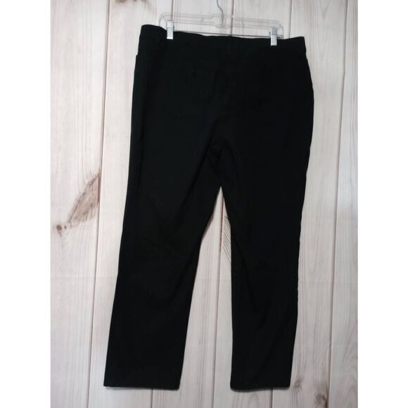 Chico's Pants So Slimming Chico's 3 Ladies Large Black Khakis Comfort Waist - Picture 2 of 8